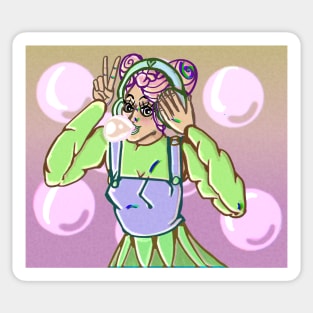 Bubblegum girl v2 Sticker